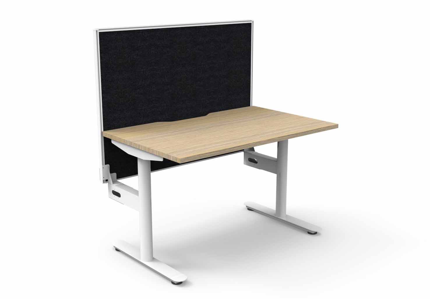 Halo Static Single Sided Workstation - with Screen